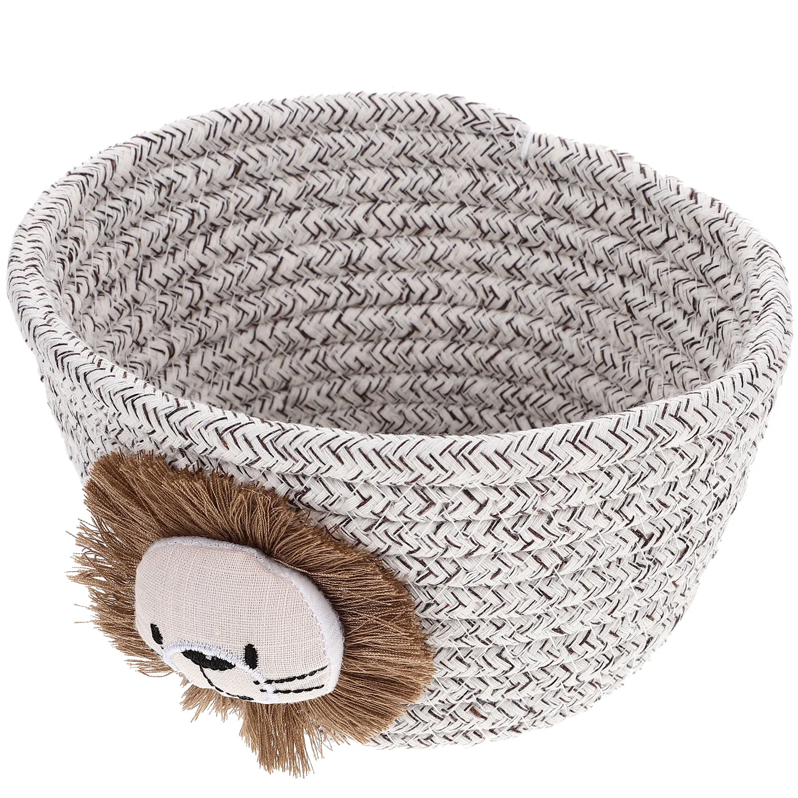 

Small Storage Basket Desktop Organizer Cloth Woven Basket for Kitchen Bathroom Living Room Decorative Storage Bin