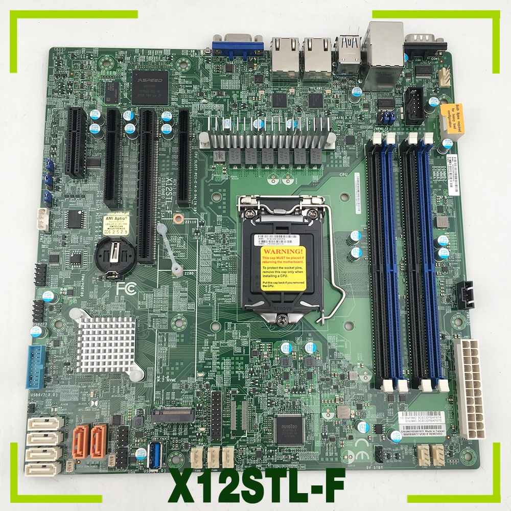 

Server Motherboard PCIE4.0 Xeon E-2300 Processor LGA1200 C252 Chip X12STL-F