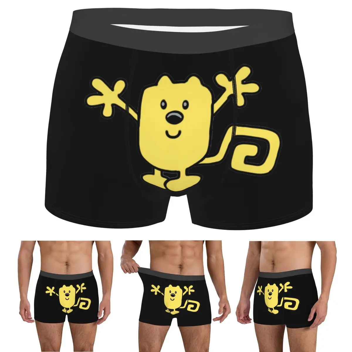 

Трусы-боксеры, шорты Wow Wow Wubbzy, мужские мягкие трусы для Homme, мужские подарки бойфренду