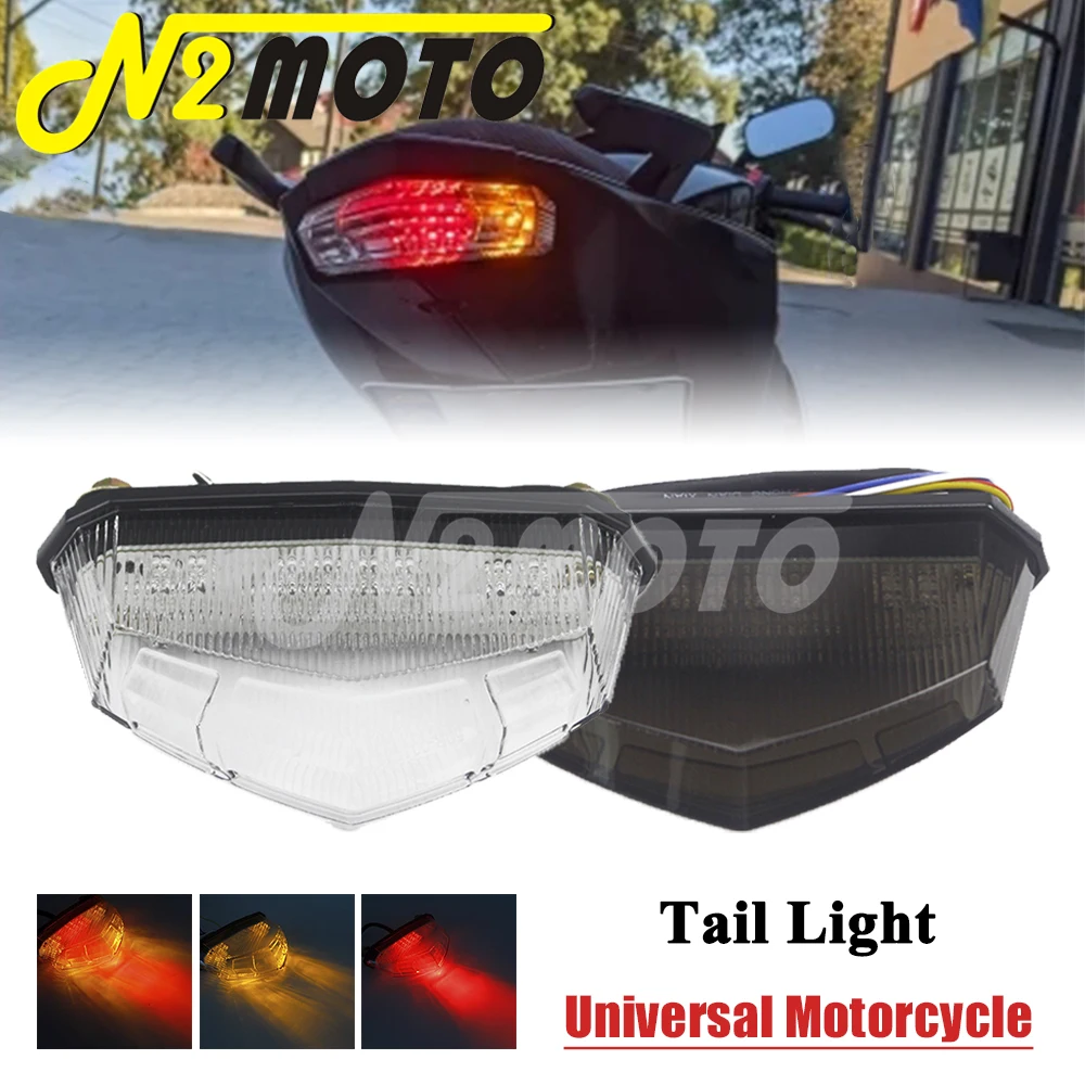 

Universal Motorcycle 12V LED Rear Brake Stop Tail Light Turn Signal Indicators For Honda Yamaha Suzuki Kawasaki ATV Dirt Bike