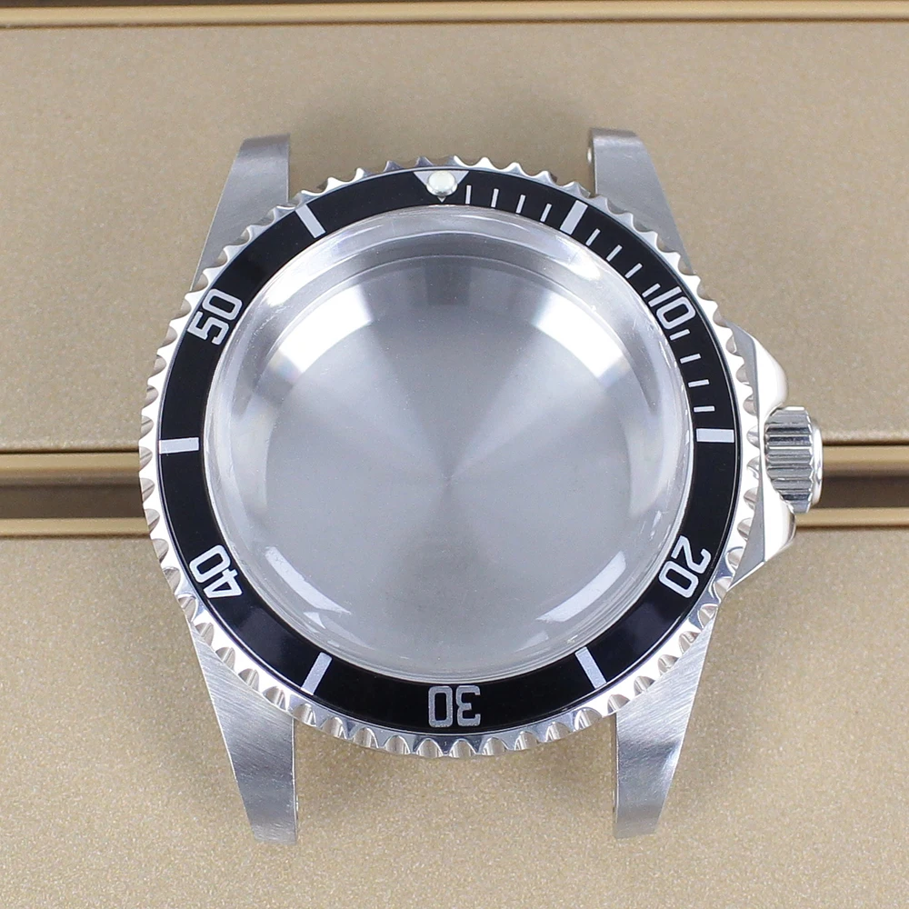 Vintage 38MM Mechanical Watch Cases Steel Case Acrylic Glass For NH35 NH36 NH34/38 Movts For Retro Submariner Watch Set Hot Sale