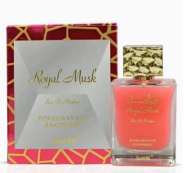 Surrati Royal Musk Caramel Toffee Eau De Toilette 100ml (3,4oz) - Profumo esotico unisex con melograno e fragole, lungo