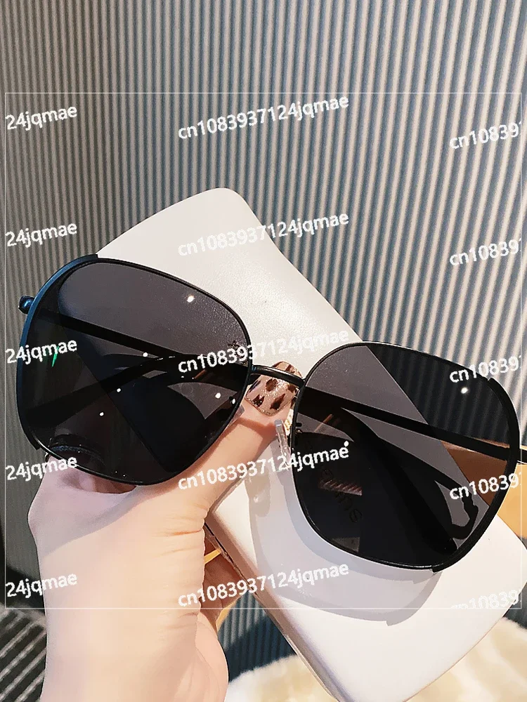 New car sunglasses seaside sunglasses big face slim luxury sunglasses