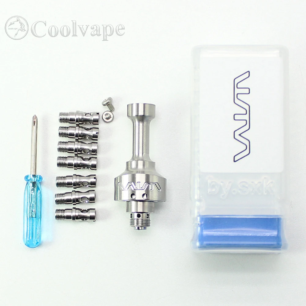 Imagem -06 - Sxk Estilo Vwm Dope Rba Ponte E-cig Acessórios para Vape bb Boleto Caixa de 60 70 w Boro Tanque Compatível Bridg d Chave Mini Ponte