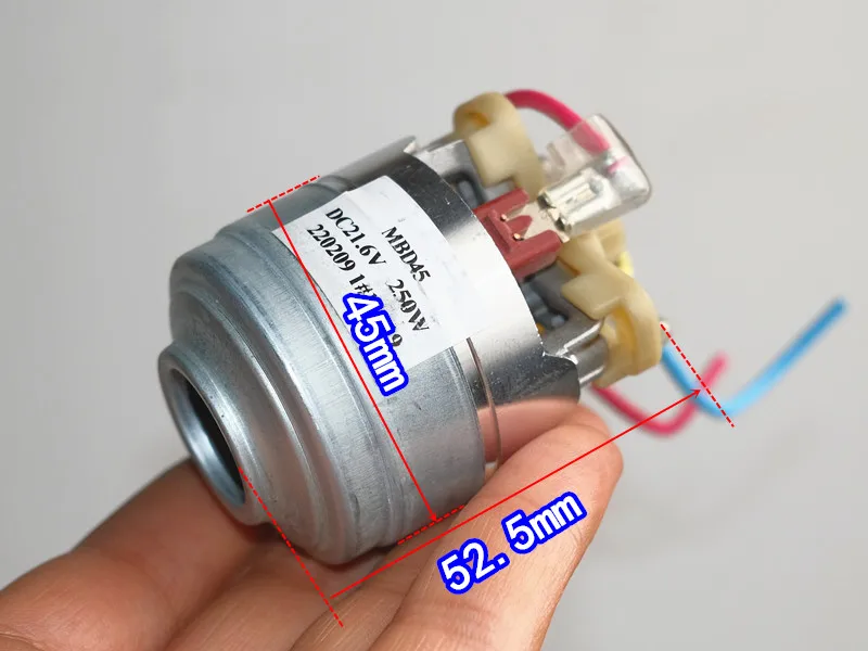 

45mm Micro Three-phase Brushless DC Motor Fan 100,000 rpm 21.6V 250W Vacuum Cleaner Brushless Motor Turbo Fan 12V-24V