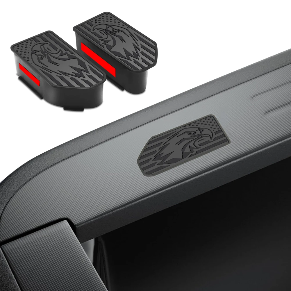 2PCS  Truck Bed Rail Stake Pocket Cover Caps Rail Hole Plugs For Chevrolet 1500/GMC 1500 20-22 Silverado Sierra 2500 3500 HD