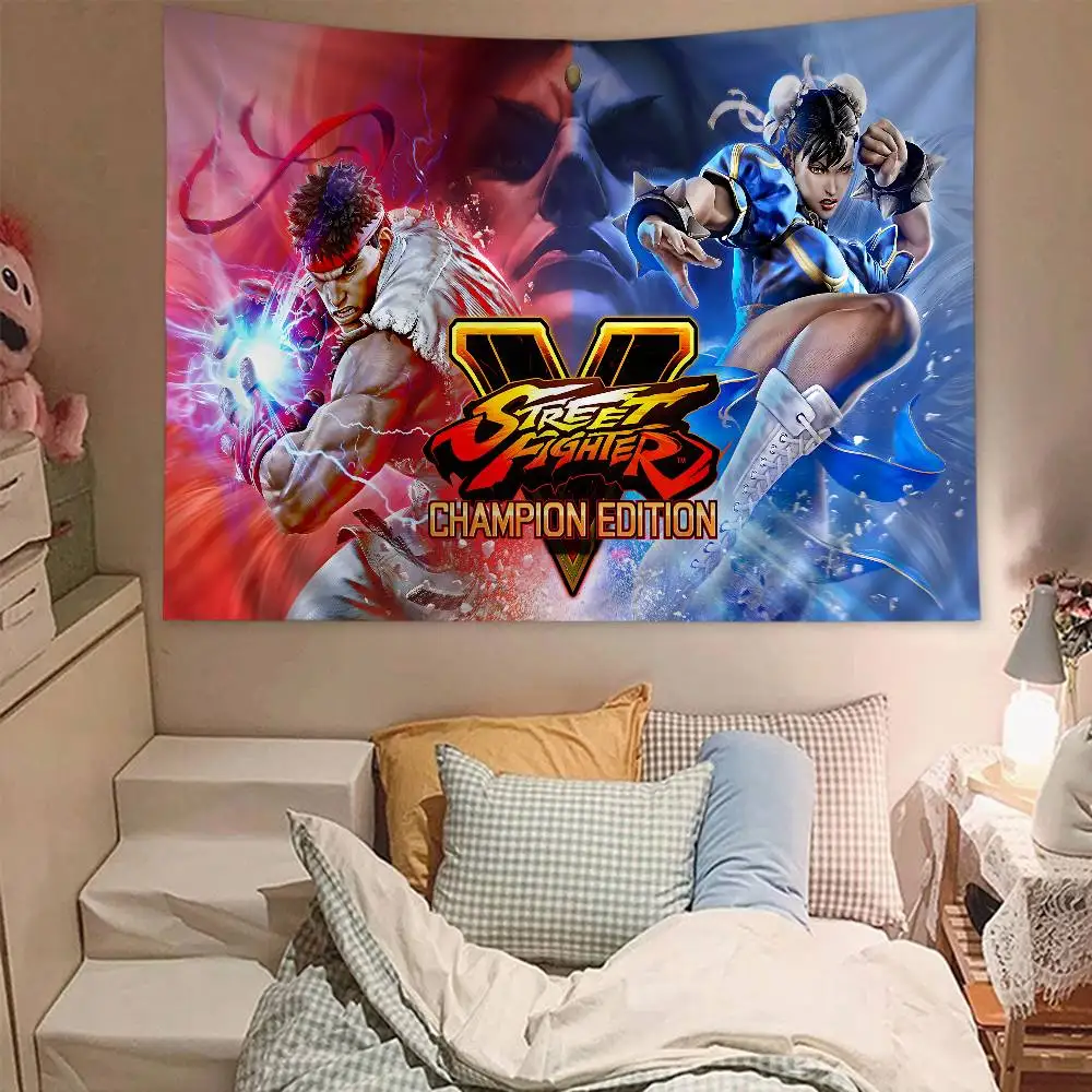 Game S-Street-F-Fighter Chart Tapestry for Living Room Home Dorm Decor Art Home Decor