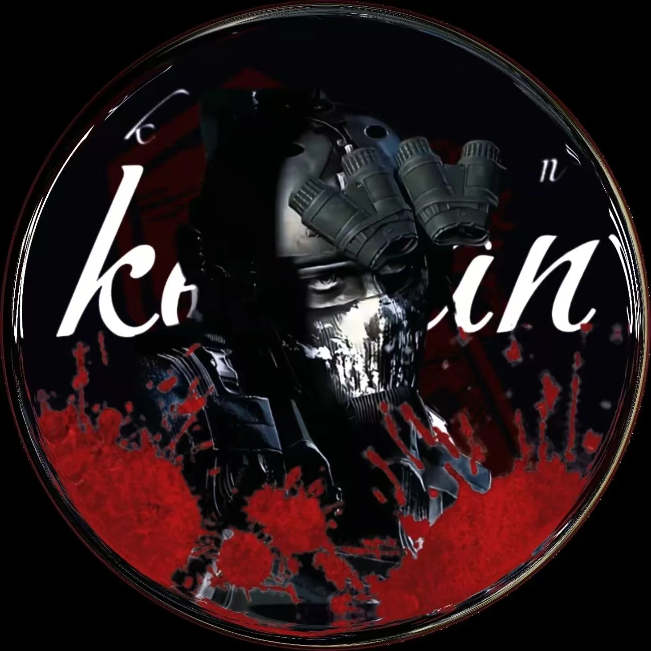 COD Call of Duty: Geegan Ghost Nikko Krueger Homemade Bar Badge Around Millet