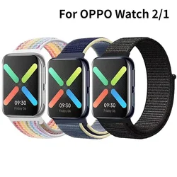 Nylon Watchband For OPPO Watch 2 42mm 46mm Replacement breathable Sport strap Correa Bracelet for Oppo watch 1 41mm 46mm band