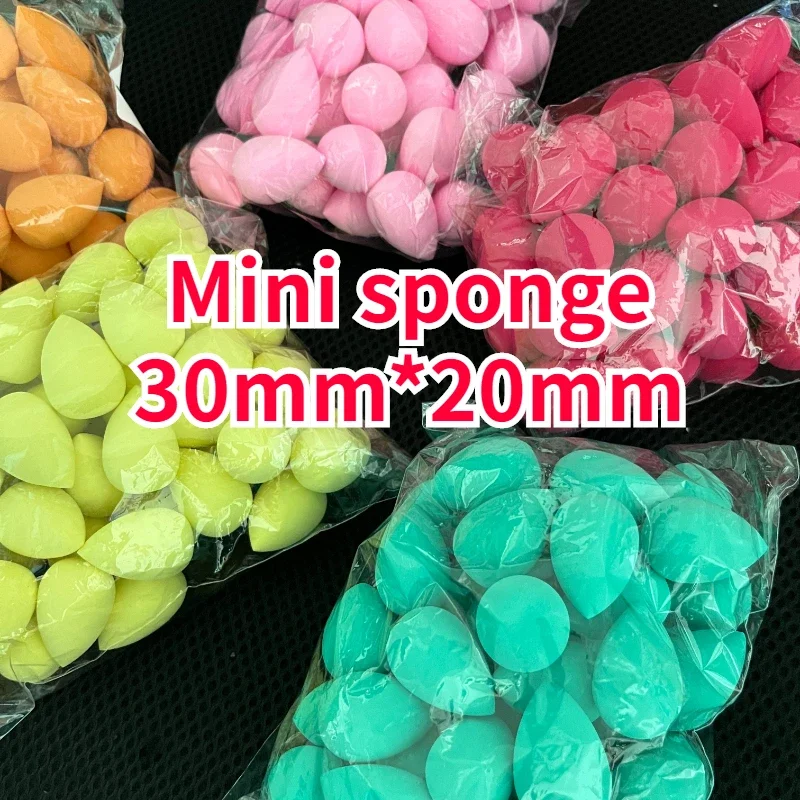 50pcs water drop shape make up sponge case strumenti e accessori per il trucco face maquillajes al por mayor