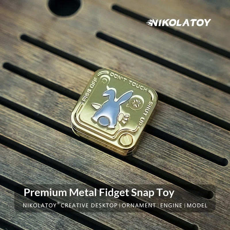 

NIKOLATOY Высококачественная металлическая карта-кликер EDC, антистрессовая игрушка для снятия стресса для взрослых, украшение для офиса и дома