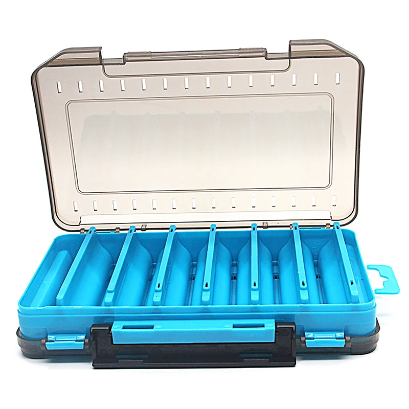 5 Colors Fishing Tackle Box 14 Compartments Fishing Accessories Lure Hook  Storage Case Double Sided Fishing Tool Organizer Boxes - AliExpress 18