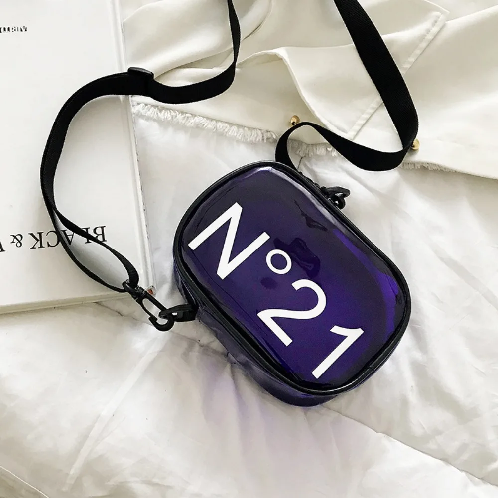 

Small Square Bag Waterproof Shoulder Bag Clear PVC Crossbody Bags Sweet Fashion Transparent Jelly Bag Girls