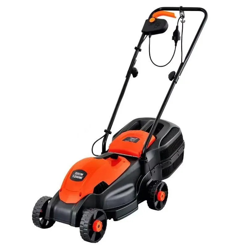 Portable Electric Grass Cutter Wheeled Push Mower For Residential Lawn Landscaping Garden Maintenance Tool