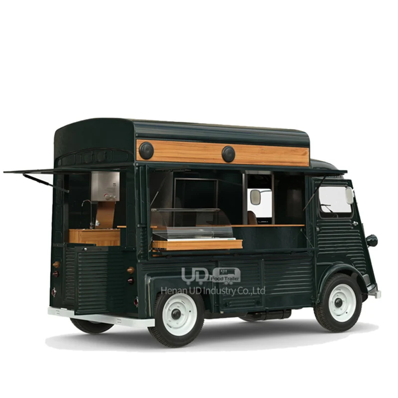 Au eua caminhão de alimentos padrão minúsculo waffle casa móvel cozinha café van barra cerveja sorvete carrinho comida elétrica do vintage caminhão