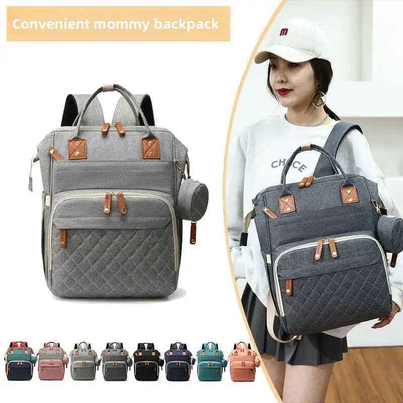 USB Mummy Bag Diaper Bag Baby Care Large Capacity Mom Backpack Mummy Maternity Wet Bag Waterproof Baby Pregnant Bag Nappy Bag