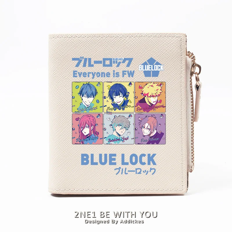 Anime Game BLUE LOCK Cosplay Decoration Cartoon Caricature Student Wallet Cute Card Pack Change Coin Purse Birthday Xmas Gift