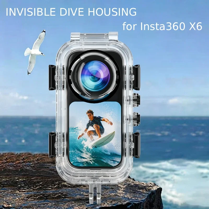 Für Insta360 X6 Wasserdichte Unsichtbare Schutzhülle Bis Zu 60m Unterwasser-Actionkamera-Schutz Tauchgehäuse – Detail 2
