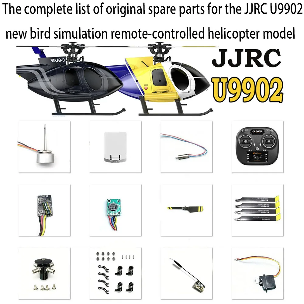 Yuzhe Optimal Selection JJ-RC U9902 Modified Fully Upgraded Bird Simulation Remote Control Helicopter Factory New Upgraded Parts