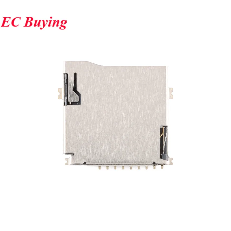 10PCS/5PC 9Pin Micro SD Card Slot Connector Self-elastic Fully Gold-plated TF MicroSD Card Holder Deck For Mobile Phone Memory