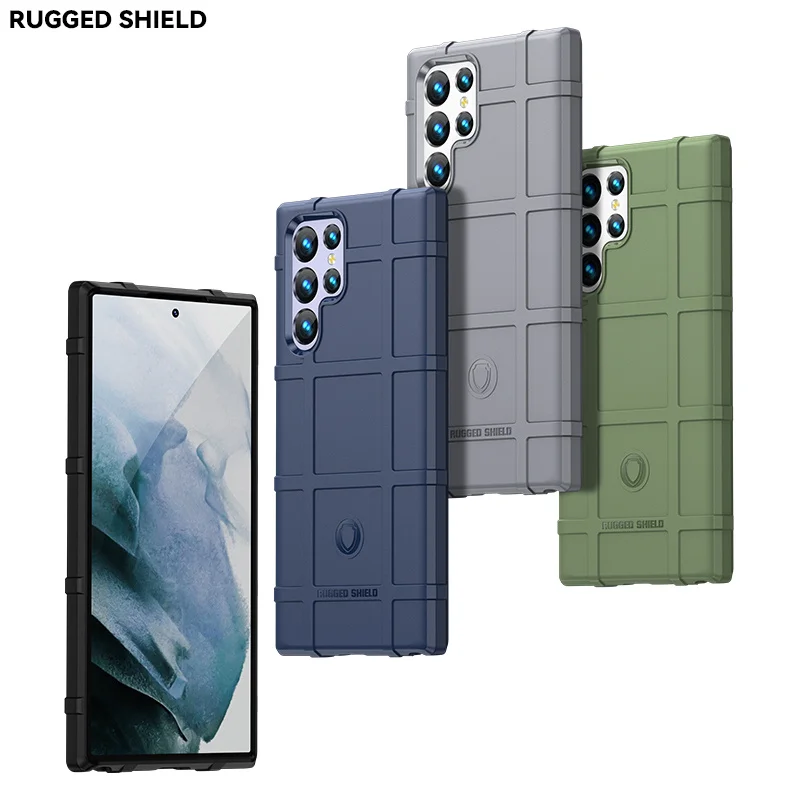 For Samsung Galaxy S23 S 23 Ultra s23ultra s23 s 23 Plus Case Thick Solid Soft Rubber Rough Armor Tactical reinforcted Capa