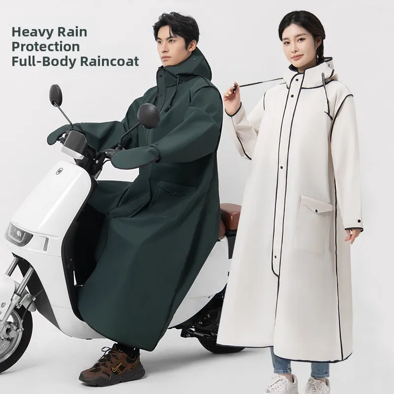 

Thickened Raincoat Full Body Vehicle Special EVA Rain Poncho Delivery Rider Long Coat Adult Bicycle Riding Waterproof