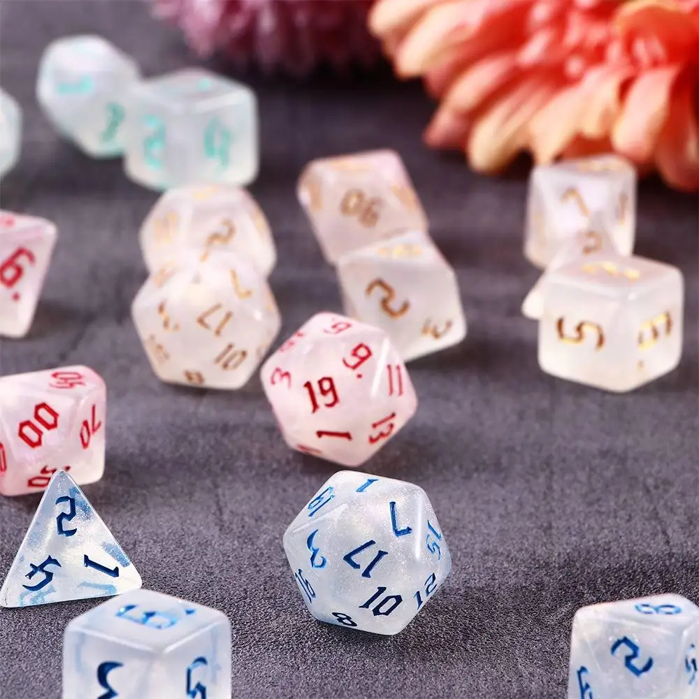 

Gift Durable Playing Games Entertainment Family Party Resin Number Game Polyhedral Dices Dice Game Dice