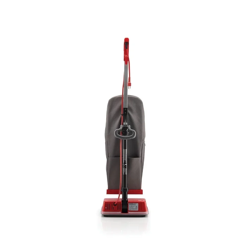 for Commercial Upright Bagged Vacuum Cleaner, Lightweight, 40ft Power Cord, U2000R1, Grey/Red