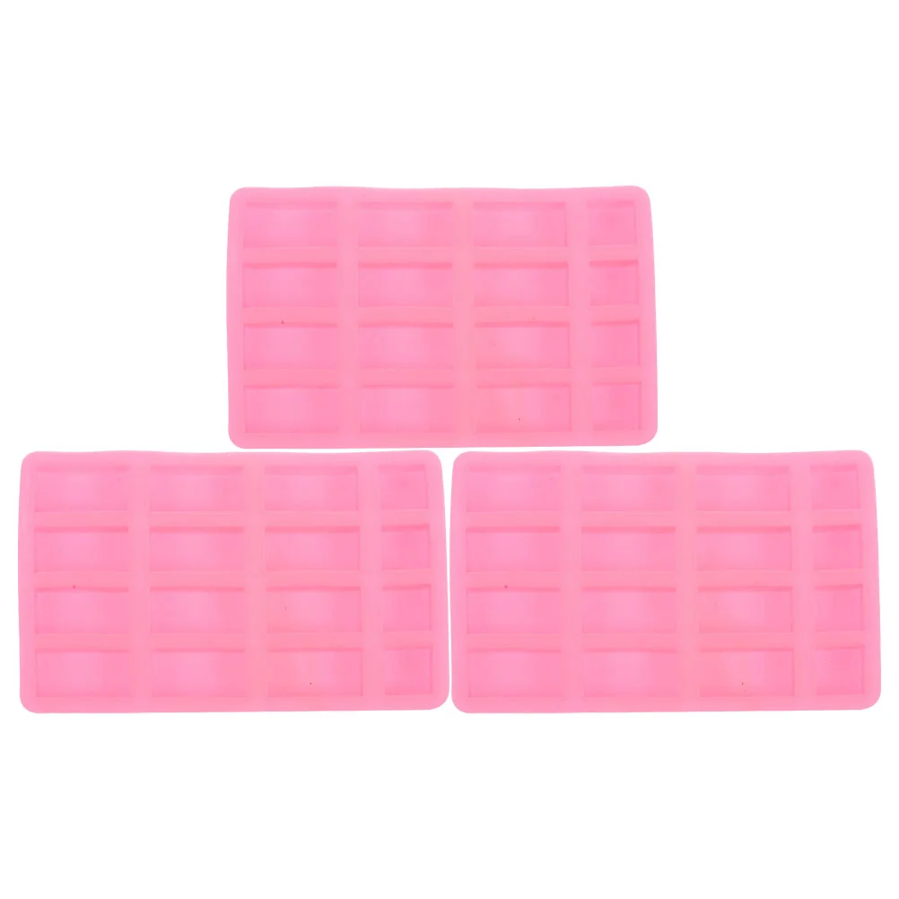 3 Pcs Soap Making Molds Ice Block Sand Table Building Model Material Suite Miniature Kits