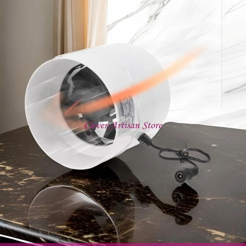 E06B Wentylator kanałowy o dużej prędkości 4000 obr./min, 110 mm z kablem o długości 130 do odprowadzania dymu