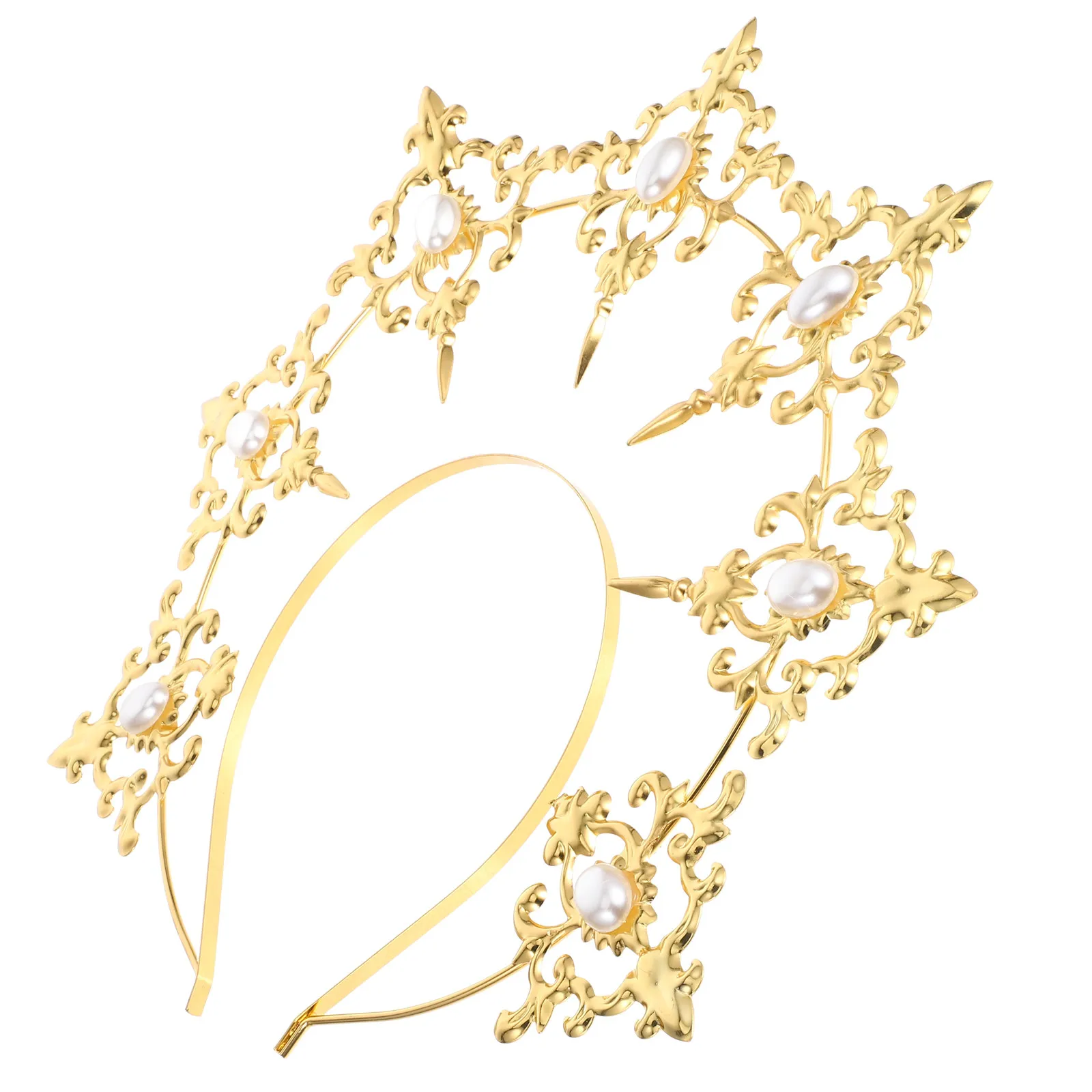 

1 шт. Золотая винтажная элегантная повязка для волос для женщин, для свадьбы, вечеринки, выпускного, декоративное украшение для волос, ретро-украшение для головы