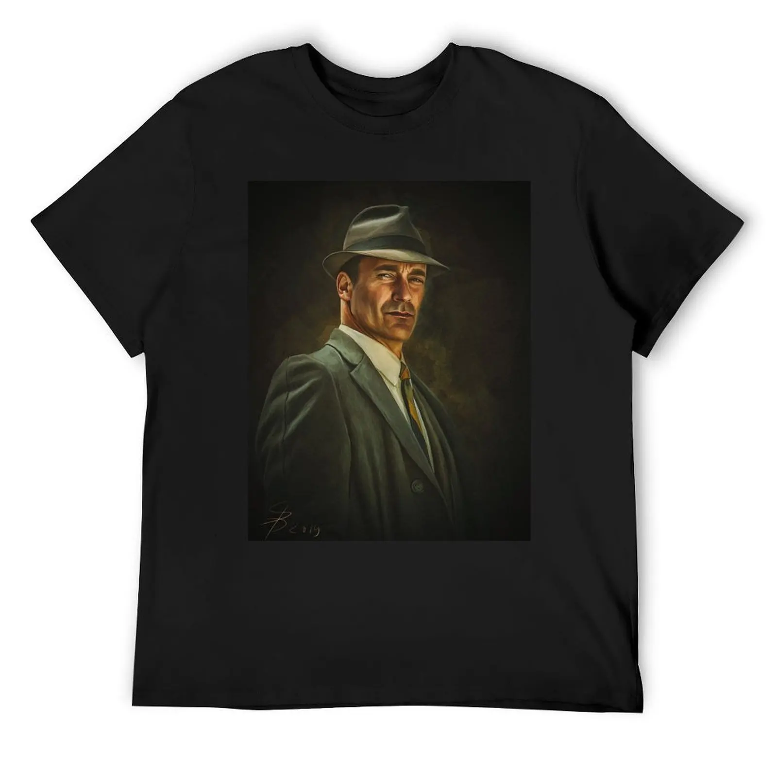 

n Draper (Jon Hamm) portrait. Digital artwork print wall poster illustration by Sam Brannan. Madmen series fan art gift. T-Shirt