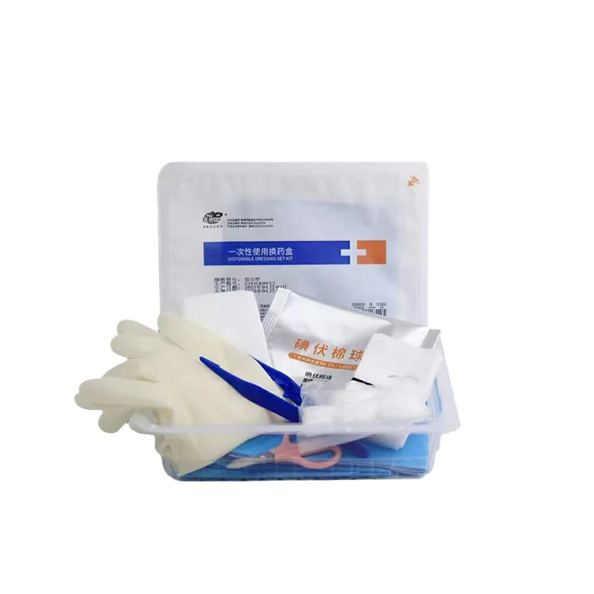 Disposable Sterile Medication Change Kit Postoperative Wound Dressing Care Debridement Disinfection Kit Household Sterilization