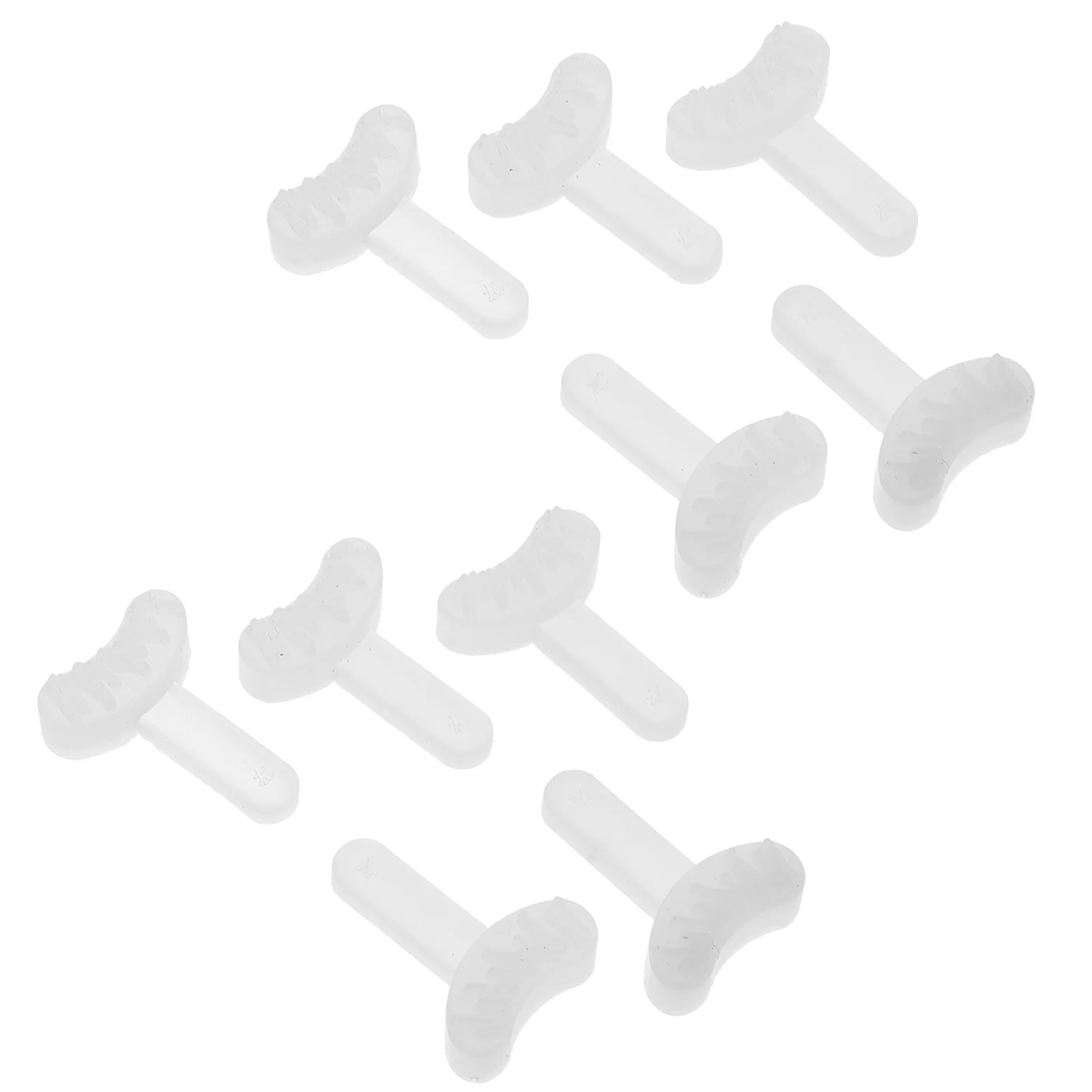 5Pairs Lagere Wimper Stempel Herbruikbare Siliconen Bodem Lash Tool voor Oogmake-up Enhancement Volheid Praktijk Stempel Kit