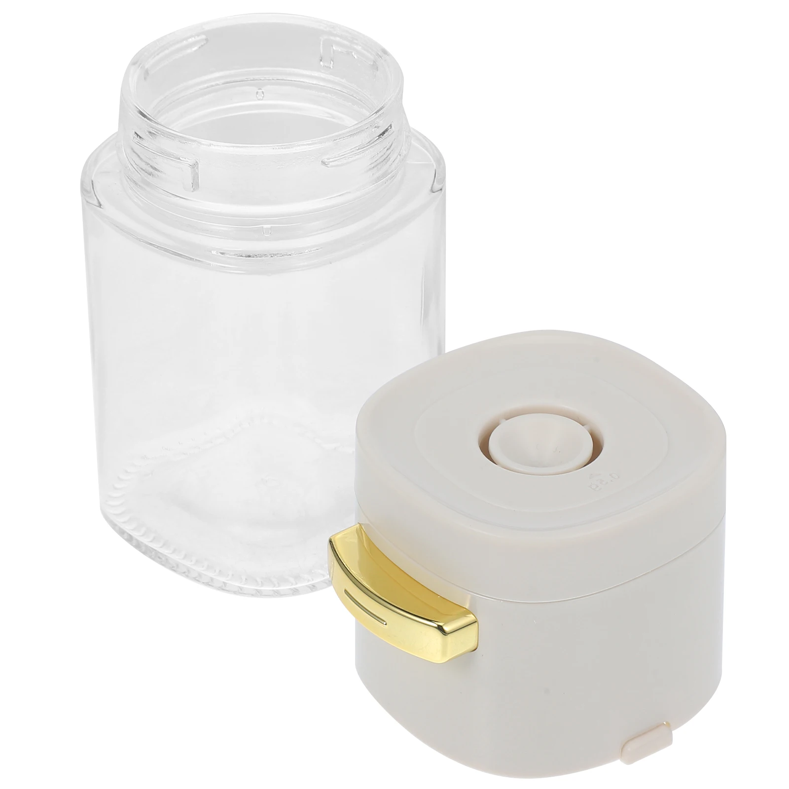 

Plastic Press Salt Bottle White Kitchen Condiment Jars Leak Proof Spice Containers Storing Sugar Salt Pepper Dry Storage
