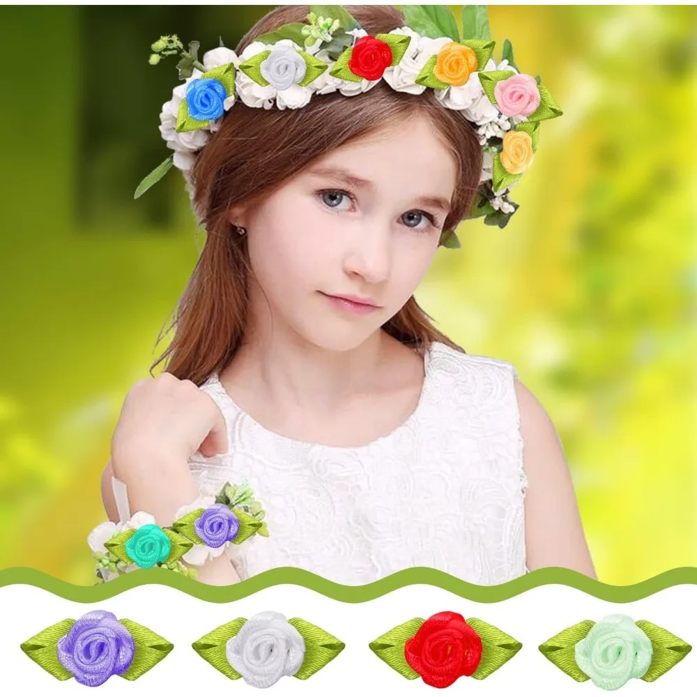 100/200 Stück künstliche Rosenblütenköpfe Valentinstag Blumenstrauß Foto Requisiten Baby Braut Geschenk Party Muttertag Haarnadel Dekoration – Detail 3