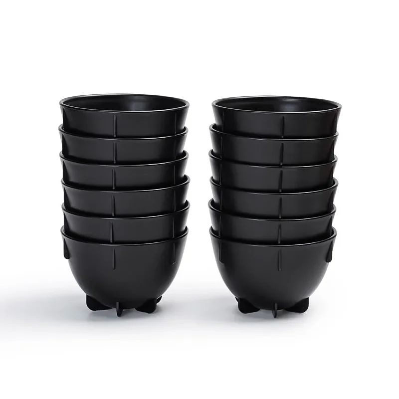 6pcs/12pcs Coffee Cup Measuring Bowl 200ml/7oz Large Capacity Stackable Pp Anti-fall Reduction Coffee Evaluation Bowl