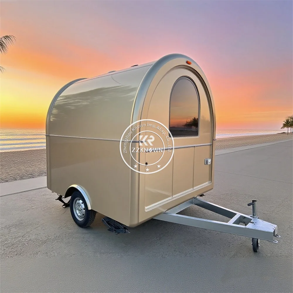 Street Mobile Hot Dog Ice Cream Cart Food Truck Mobile BBQ Coffee Catering Trailer Food Trailer With Full Kitchen