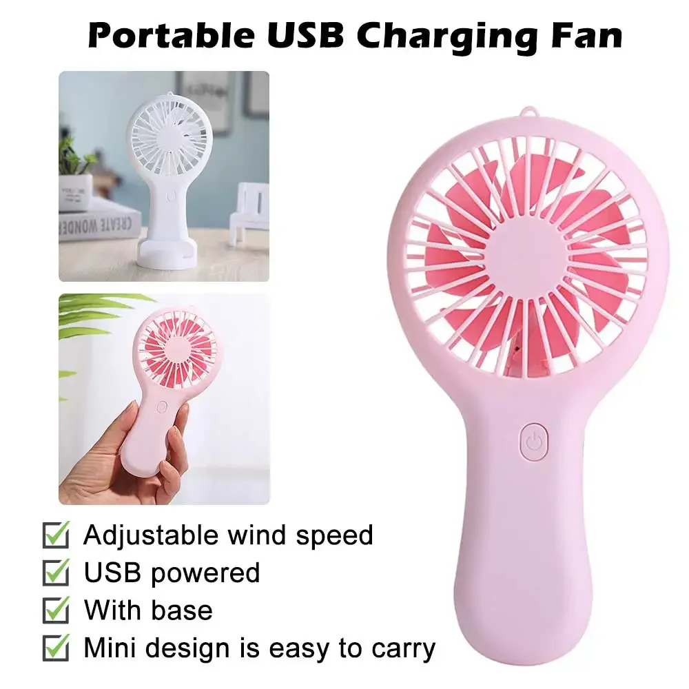 

Mini Pocket Fan Handheld Air Cooler Rechargeable Small Fan Portable Ventilator Summer Cooling Fan for Office Desktop Outdoor