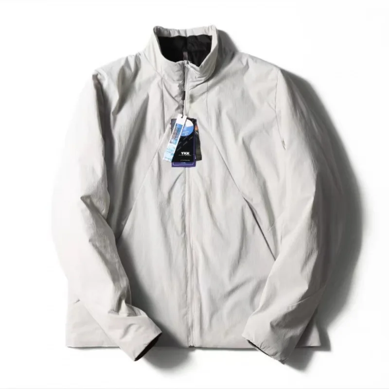 

Мужская хлопковая куртка с воротником-стойкой, осенне-зимняя легкая деловая уличная теплая морозостойкая ветрозащитная повседневная парка