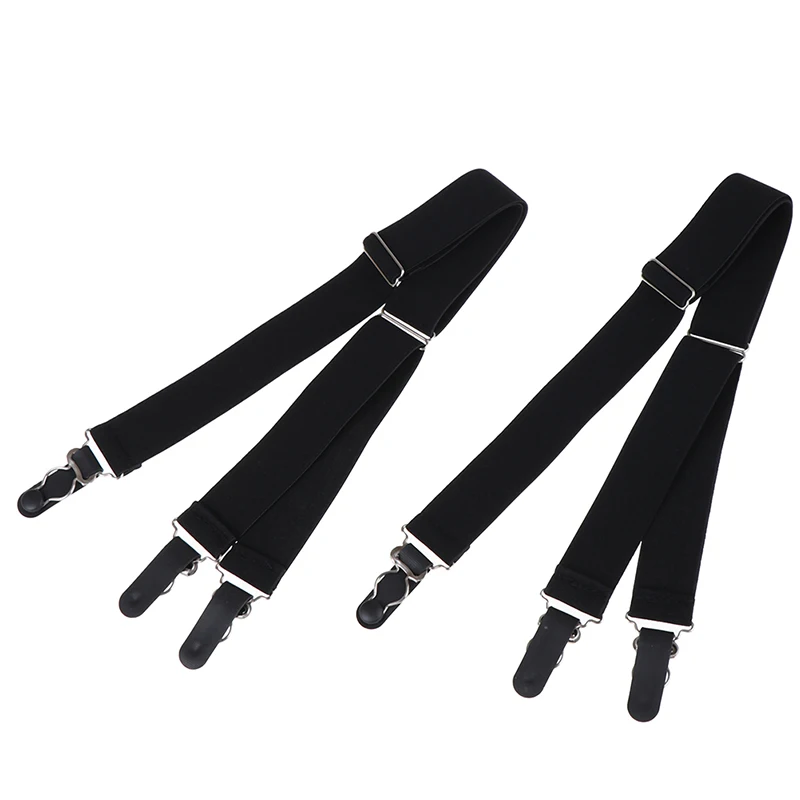 Kemeja tetap Garter sabuk Suspender elastis kemeja HolderAdjustable kaus kaki Suspender