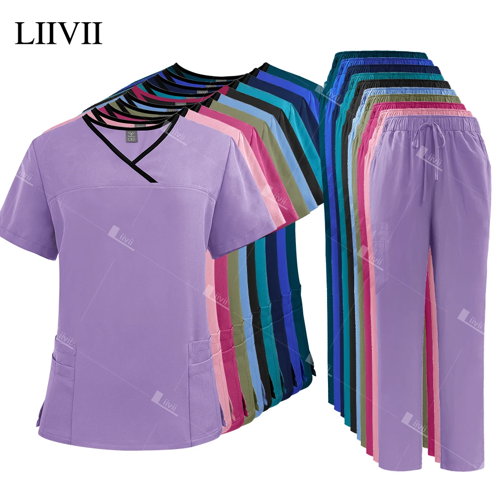 

Multicolor Beauty Salon Workwear Medical Uniforms Hospital Surgical Uniforms Nurse Scrubs Sets Dental Clinic Nursing Accessories