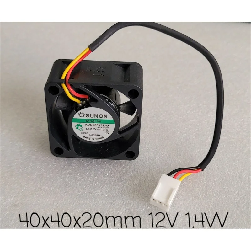 A+for SUNON KDE1204PKVX 4020 Cooling Fan 3Pin DC12V 1.4W 40x40x20mm super Silent RPM