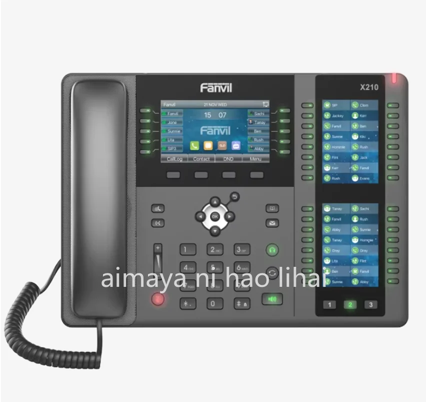 

For X210 high-end enterprise high-quality IP phone with 20 SIP lines POE