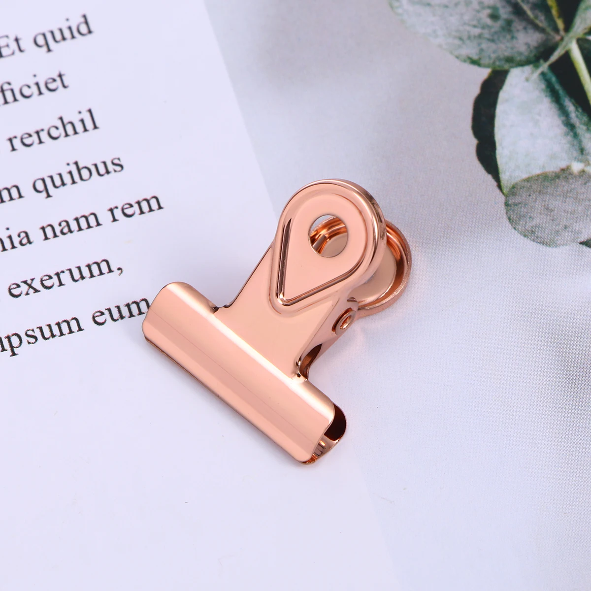 

20 PCS Financial Notes Clip Binder Clips Paper and Clamp Copper Hinge Stationery