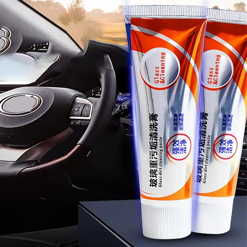 

New Auto Car Glass Polishing Glass Oil Film Removing Paste Clean Polish Paste For Car Window Front Windshield Agent Tools