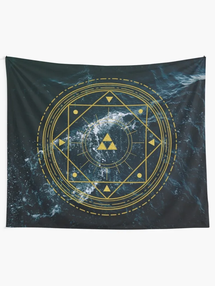 Triforce Geometric Tapestry Bedroom Decor Aesthetic