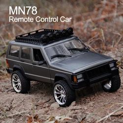 1/12 MN78 RC Car 4WD Off-road Climbing Vehicle 4x4 2.4G Remote Control Crawler Truck with LED Lights Toys Kids Adult