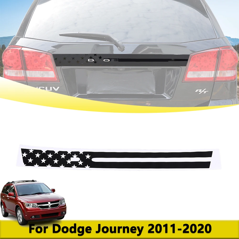 

Rear Emblem Sticker for Dodge Journey 2011-2019 2020 Black American Flag Car Back Vinyl Decal Car Styling Exterior Accessories