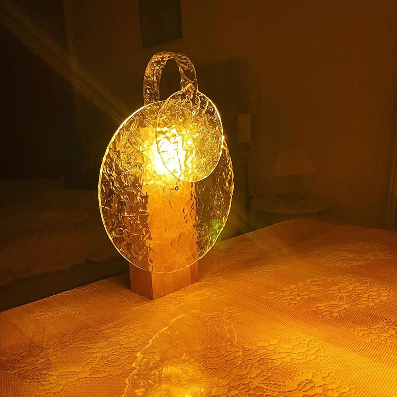 Lampe rotative à ondulations, lumière d'ambiance